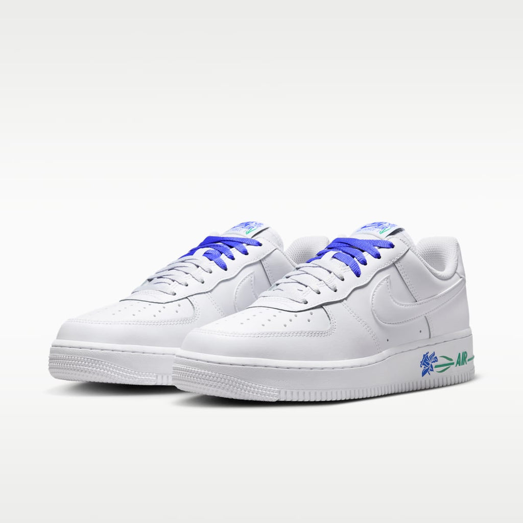 Nike Air Force 1 '07 SE Women's Shoes - White/Persian Violet/Stadium Green/White - Image 5