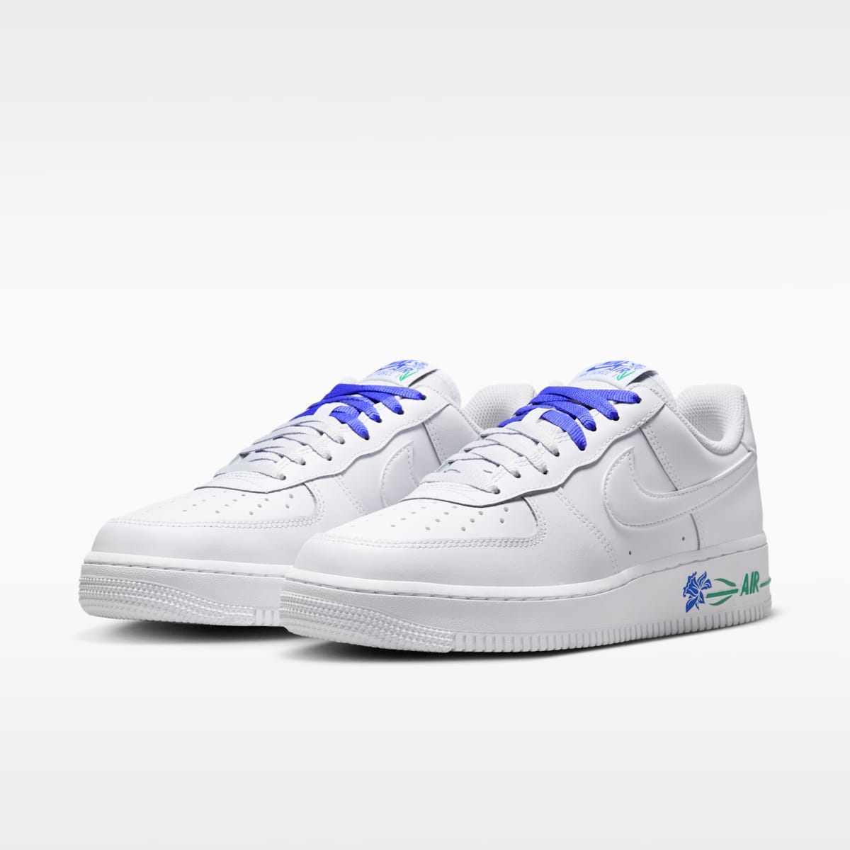Nike Air Force 1 '07 SE Women's Shoes - White/Persian Violet/Stadium Green/White - Image 5