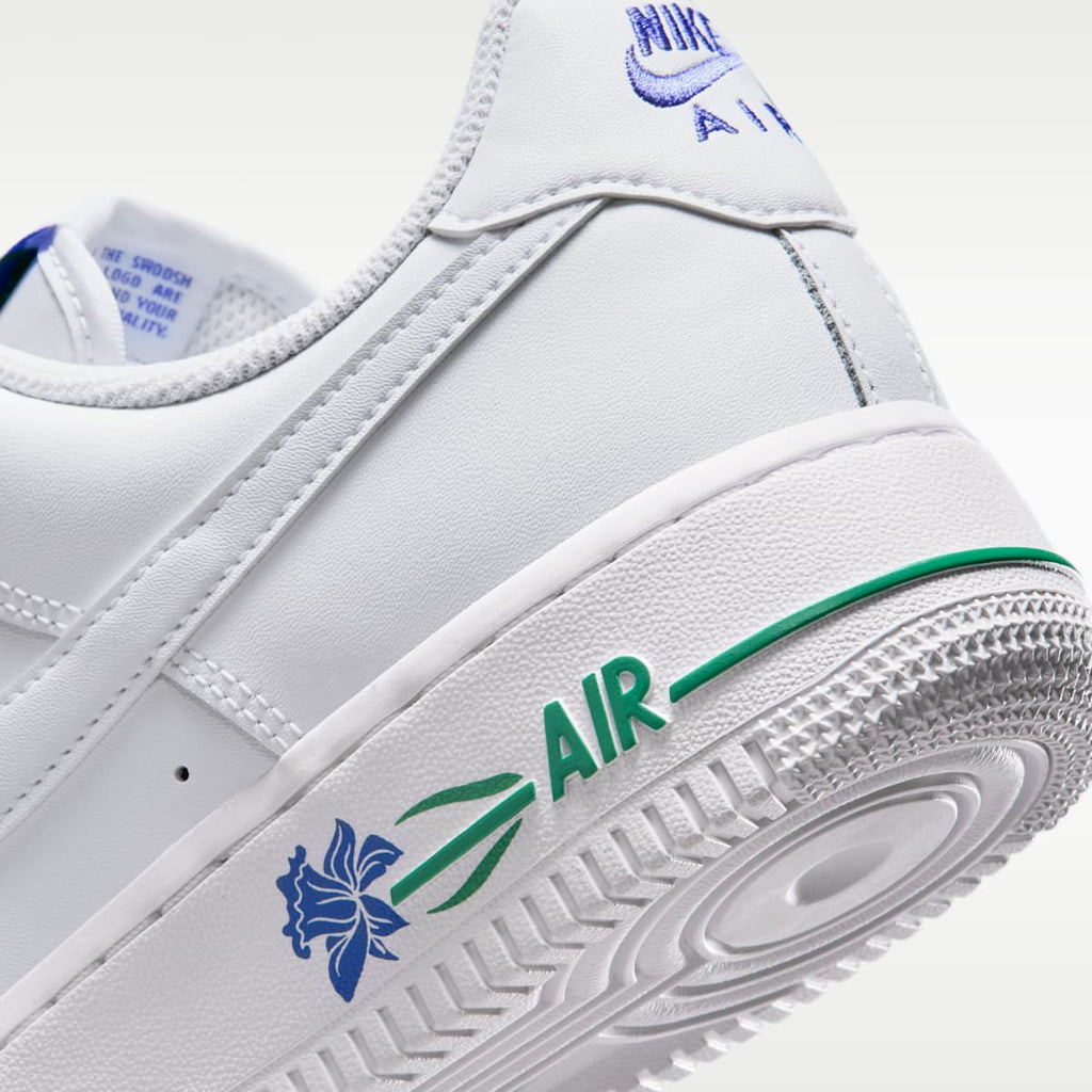Nike Air Force 1 '07 SE Women's Shoes - White/Persian Violet/Stadium Green/White - Image 8