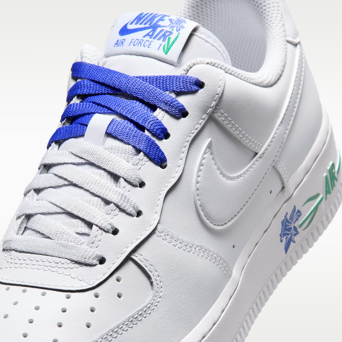Nike Air Force 1 '07 SE Women's Shoes - White/Persian Violet/Stadium Green/White - Image 7