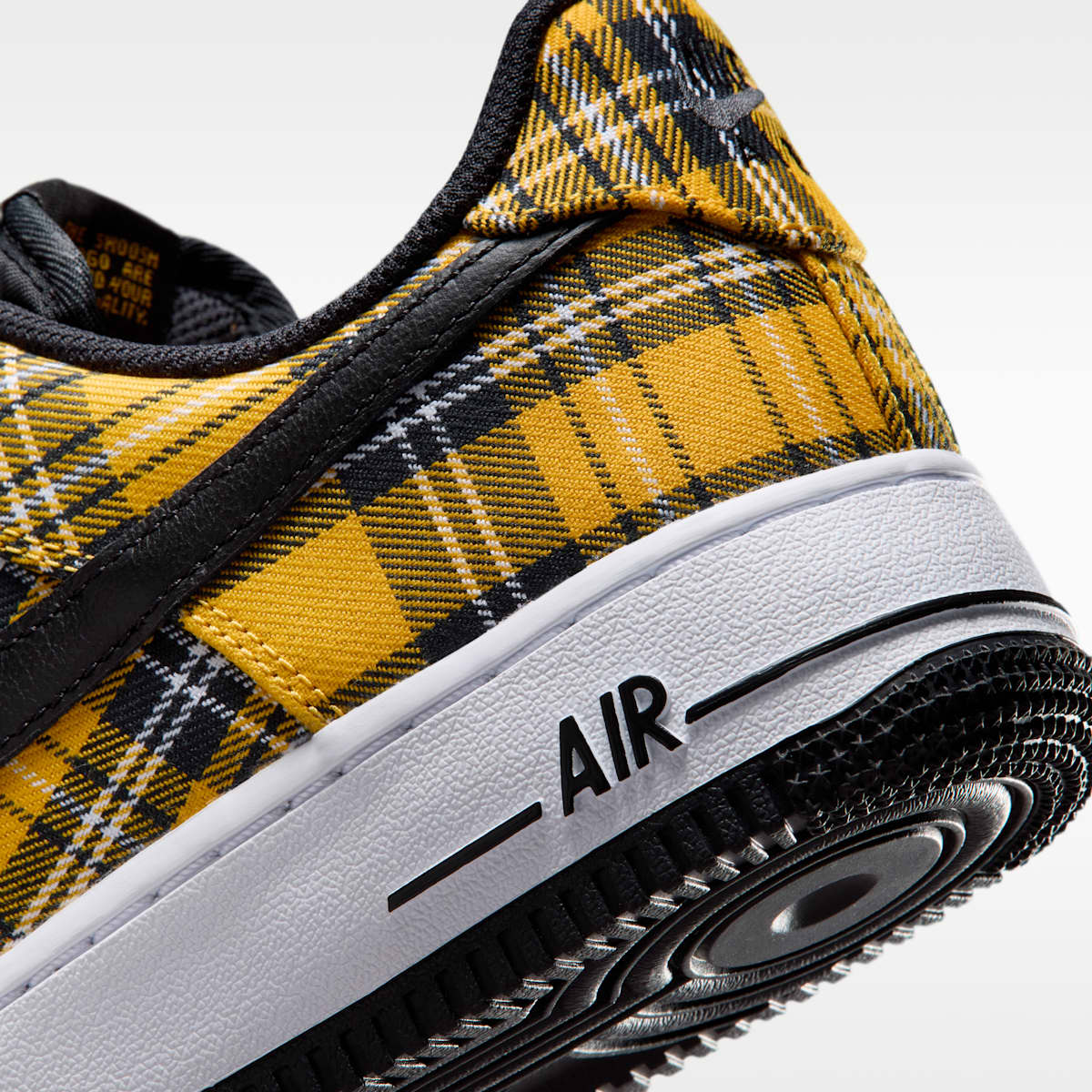 Nike Air Force 1 '07 "Plaid" Women's Shoes - Multi-Color/Yellow Ochre/White/Black - Image 8