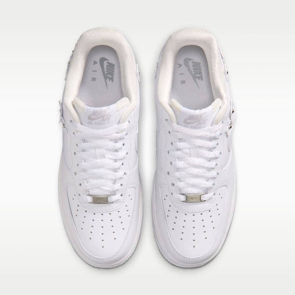 Nike Air Force 1 '07 "Florette" Women's Shoes - White/Wolf Grey/Metallic Silver/White