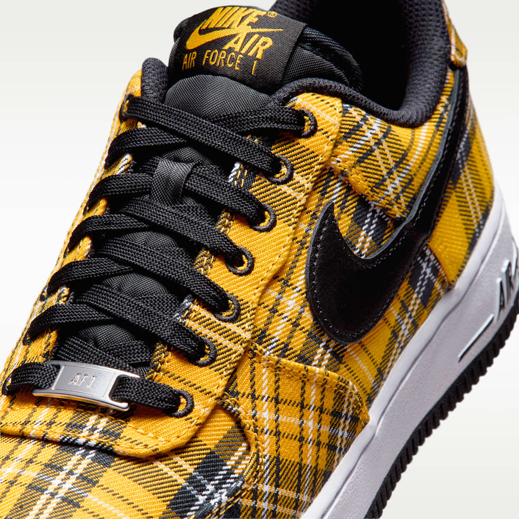 Nike Air Force 1 '07 "Plaid" Women's Shoes - Multi-Color/Yellow Ochre/White/Black - Image 7