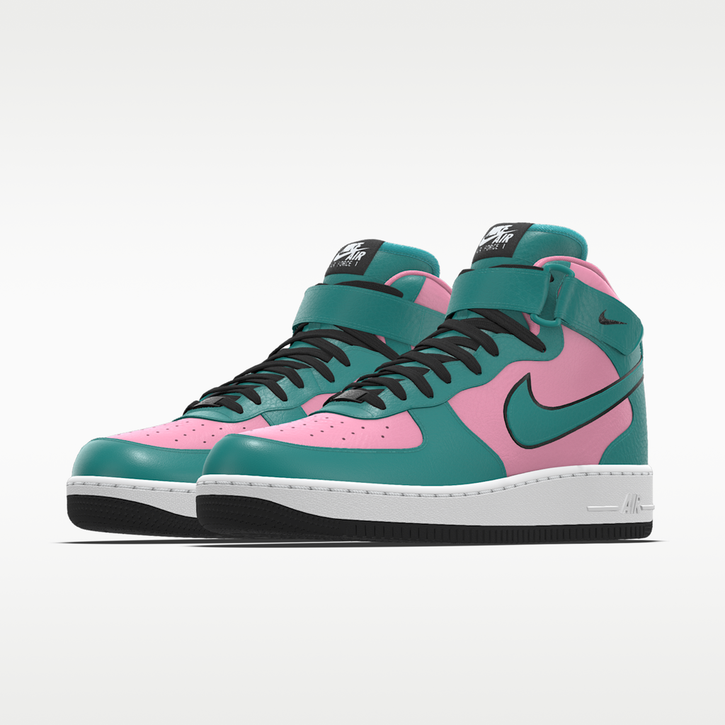 Nike Air Force 1 Mid By You Custom Women's Shoes - Multi-Color/Multi-Color/Multi-Color