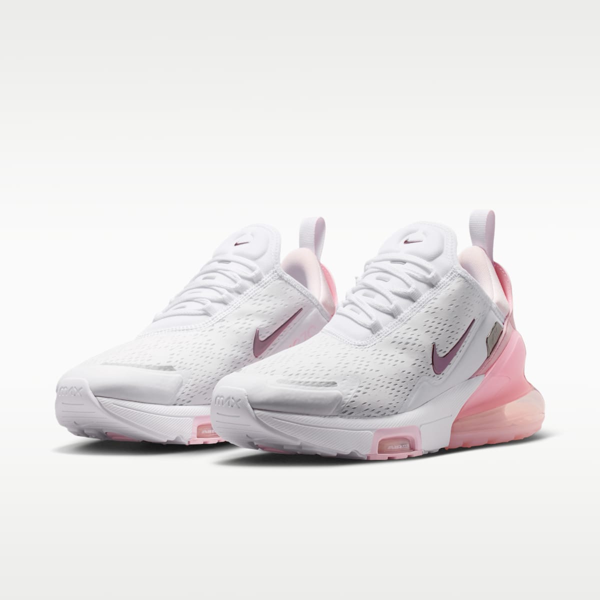 Nike Air Max 270 Premium Women's Shoes - White/Pink Foam/Pearl Pink/Metallic Silver