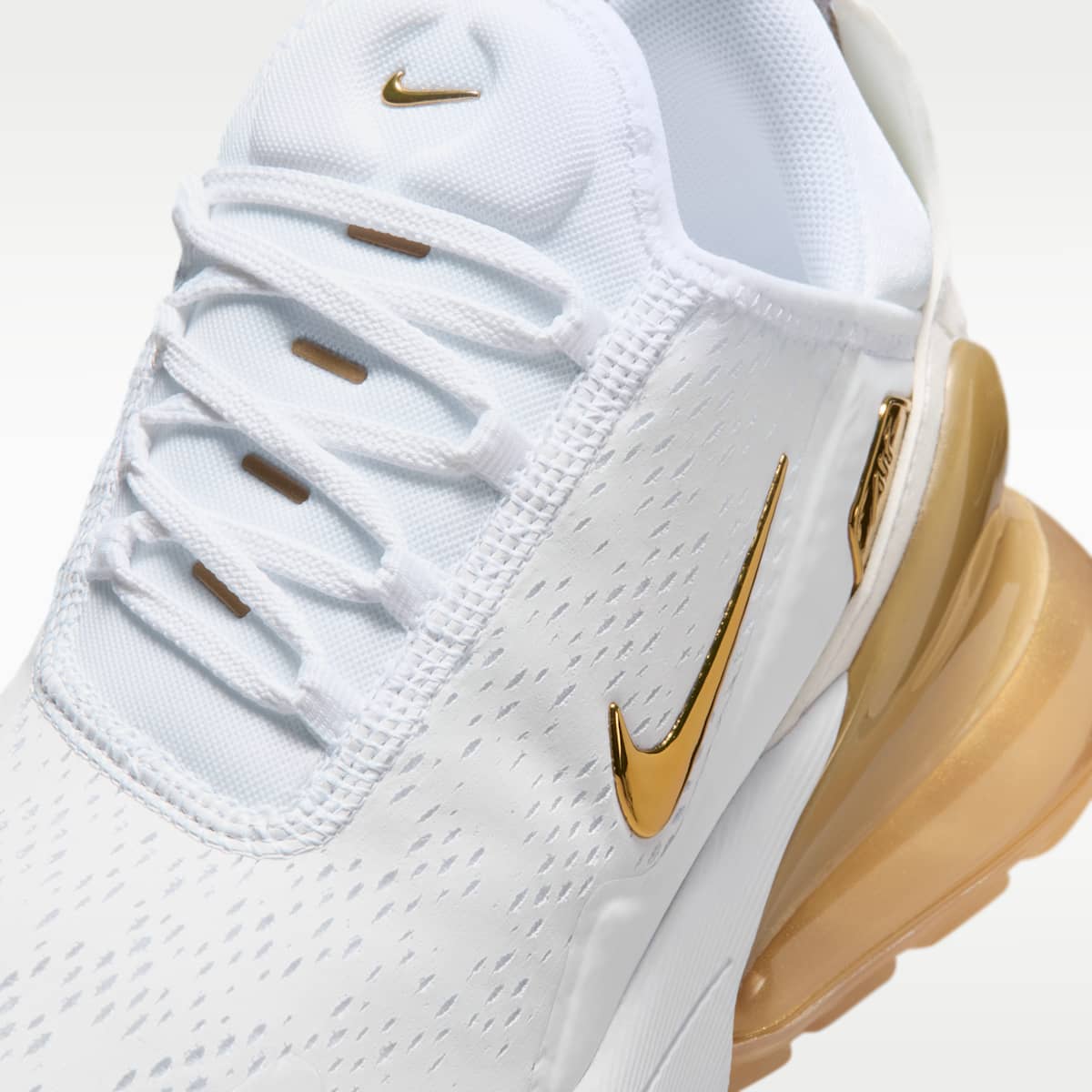 Nike Air Max 270 Premium Women's Shoes - White/Team Gold/Truly Gold/Metallic Gold
