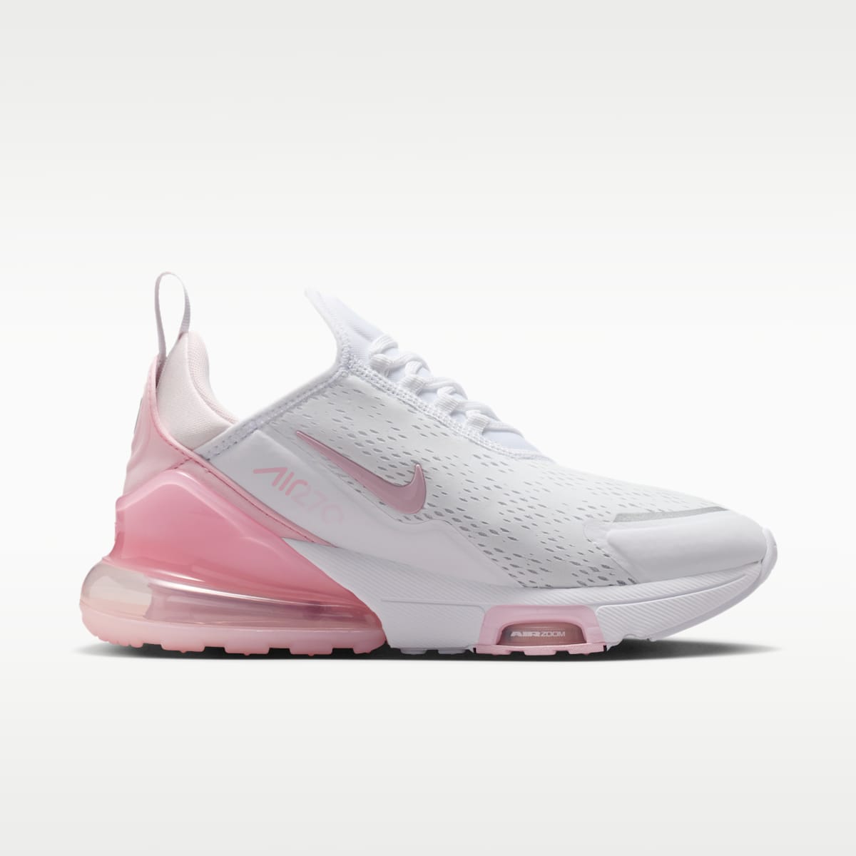 Nike Air Max 270 Premium Women's Shoes - White/Pink Foam/Pearl Pink/Metallic Silver
