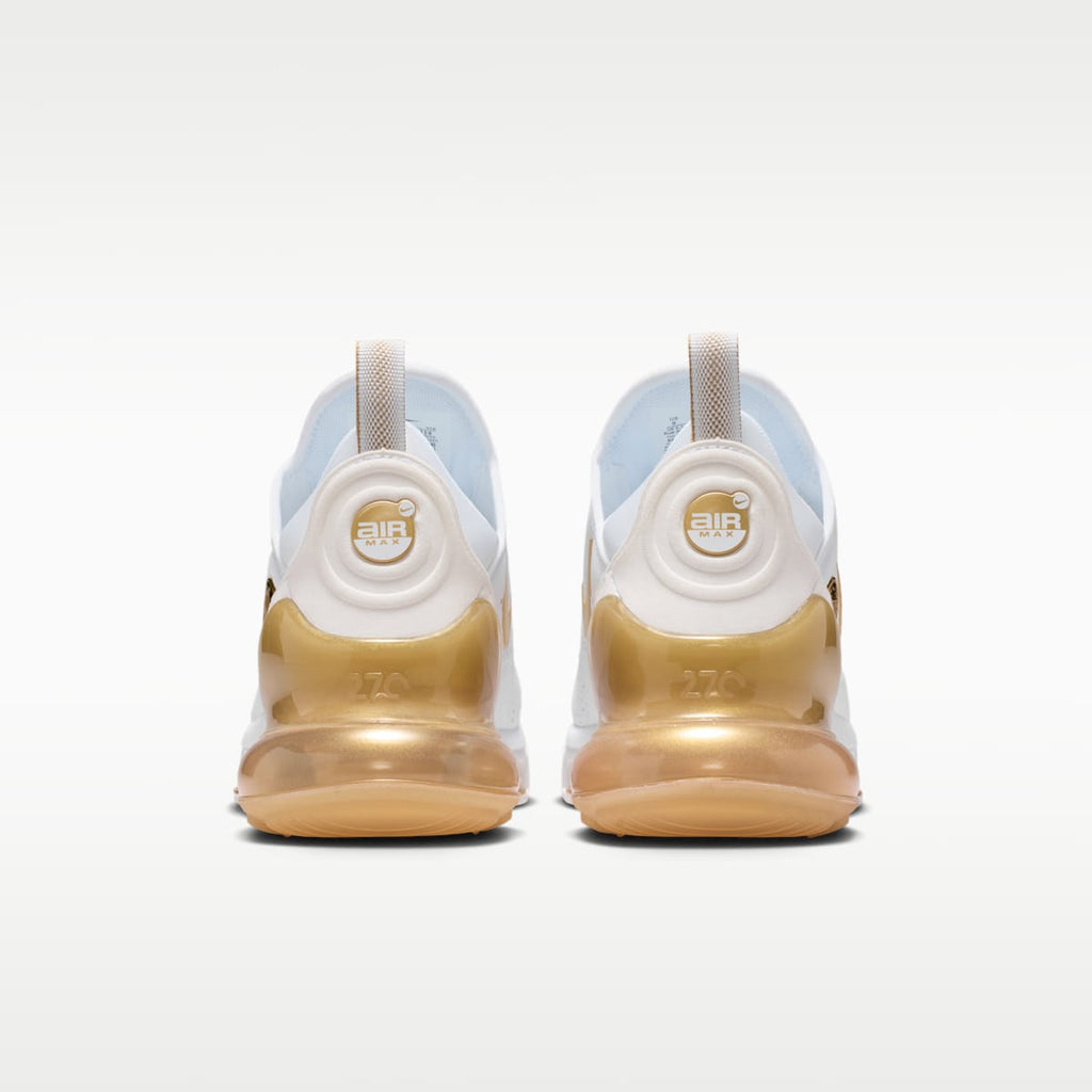 Nike Air Max 270 Premium Women's Shoes - White/Team Gold/Truly Gold/Metallic Gold