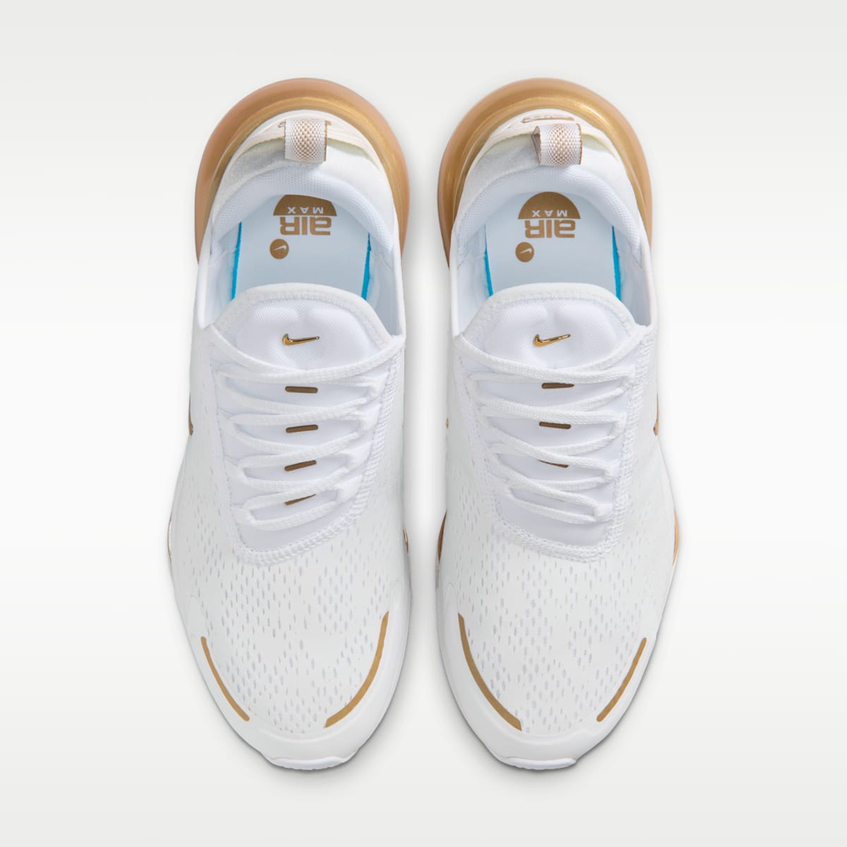 Nike Air Max 270 Premium Women's Shoes - White/Team Gold/Truly Gold/Metallic Gold