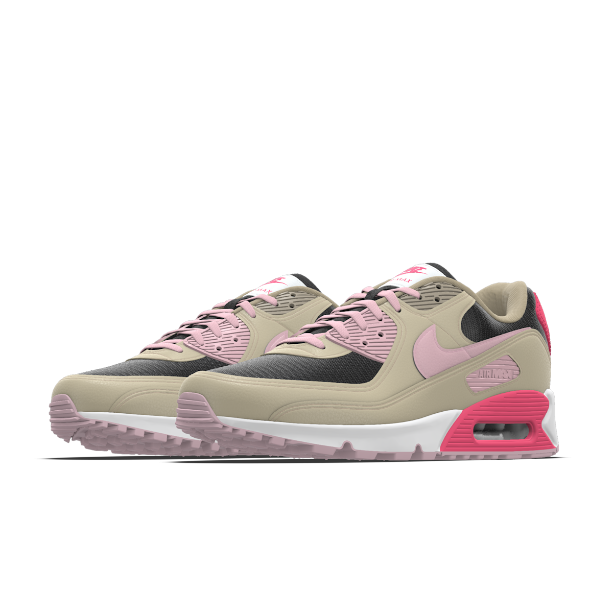 Nike Air Max 90 By You Custom Women's Shoes - Multi-Color/Multi-Color