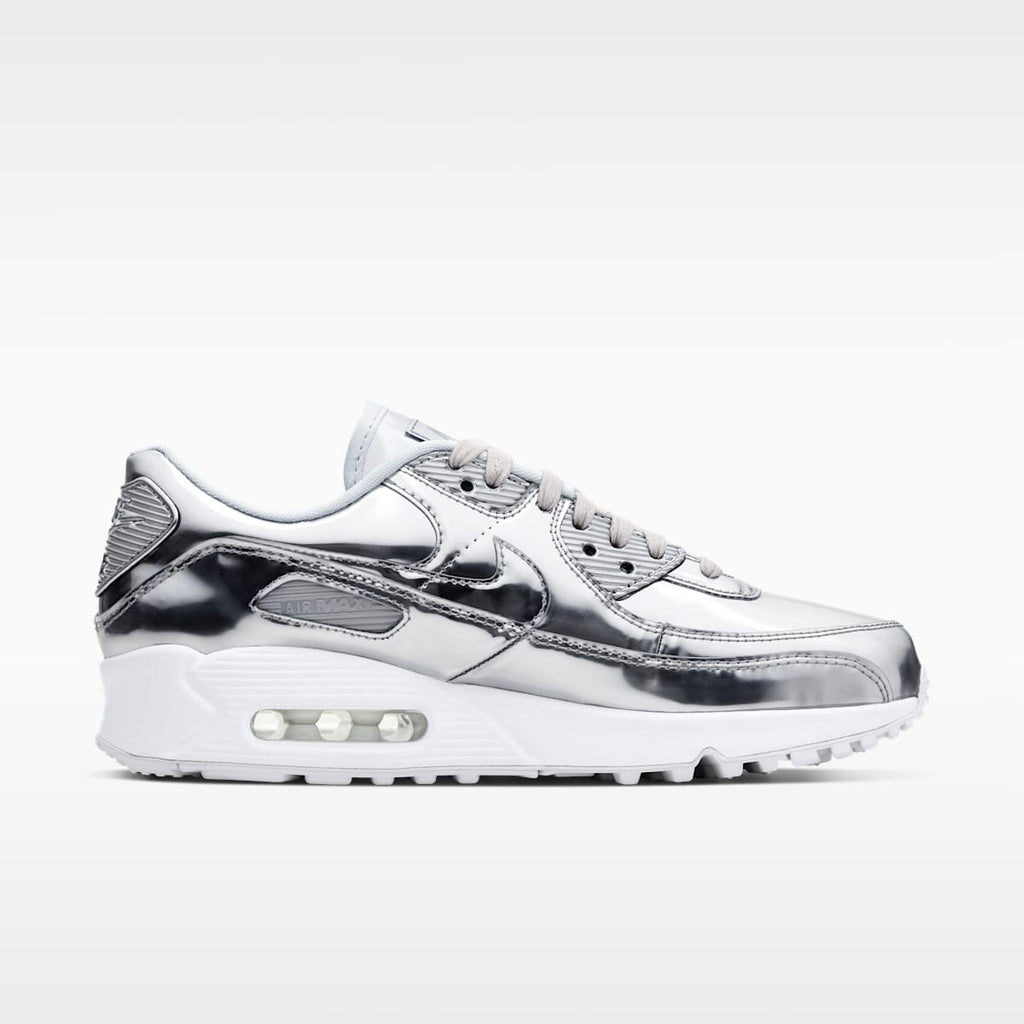 Women's Nike Air Max 90 SP Shoe - Chrome/Pure Platinum/White/Chrome