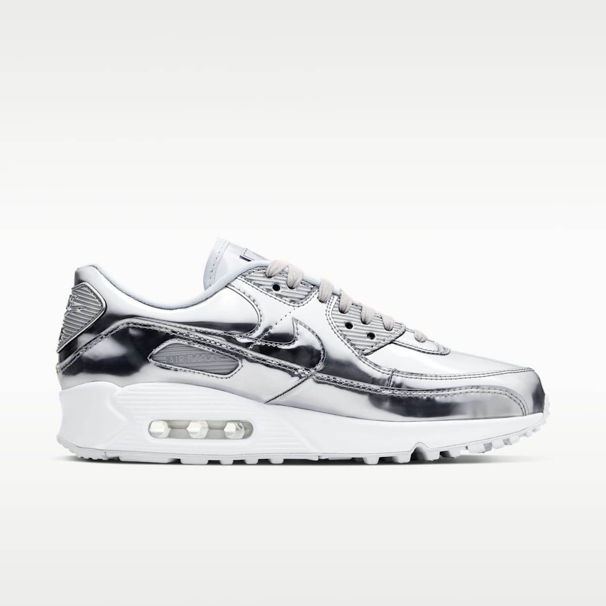 Women's Nike Air Max 90 SP Shoe - Chrome/Pure Platinum/White/Chrome