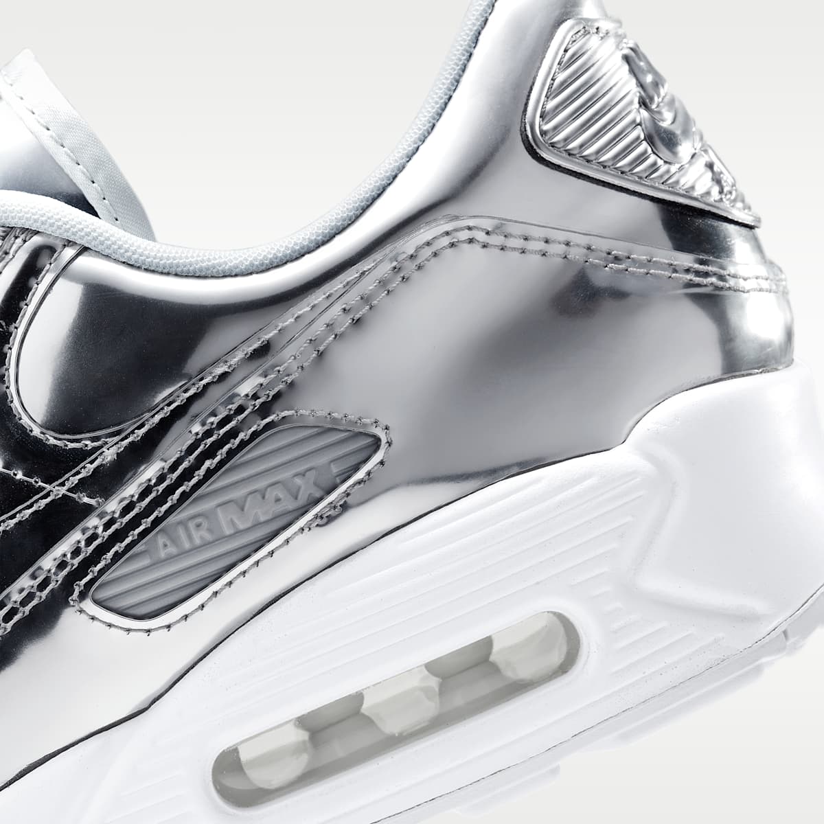 Women's Nike Air Max 90 SP Shoe - Chrome/Pure Platinum/White/Chrome