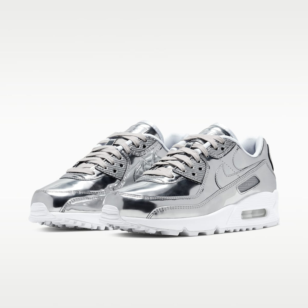 Women's Nike Air Max 90 SP Shoe - Chrome/Pure Platinum/White/Chrome