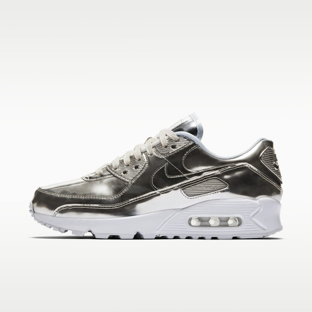 Women's Nike Air Max 90 SP Shoe - Chrome/Pure Platinum/White/Chrome