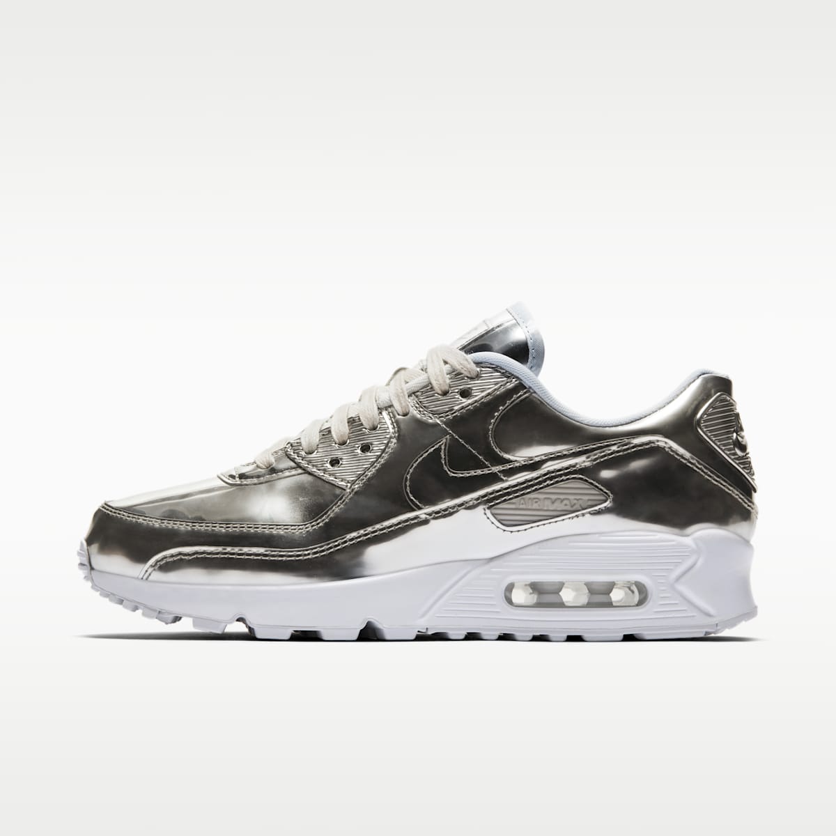 Women's Nike Air Max 90 SP Shoe - Chrome/Pure Platinum/White/Chrome