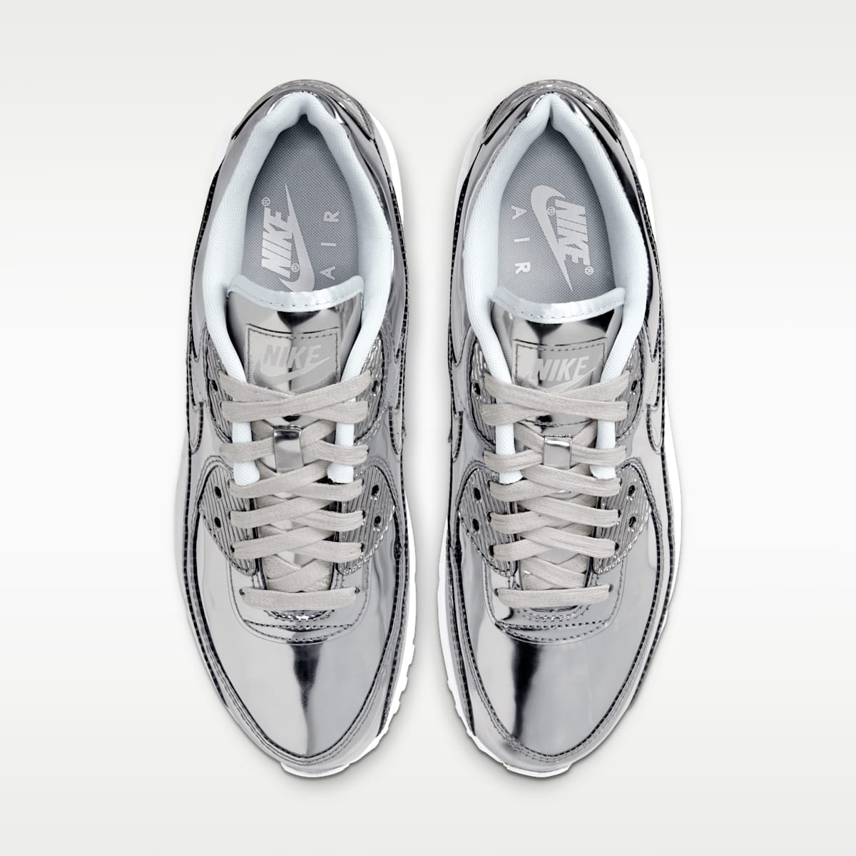 Women's Nike Air Max 90 SP Shoe - Chrome/Pure Platinum/White/Chrome