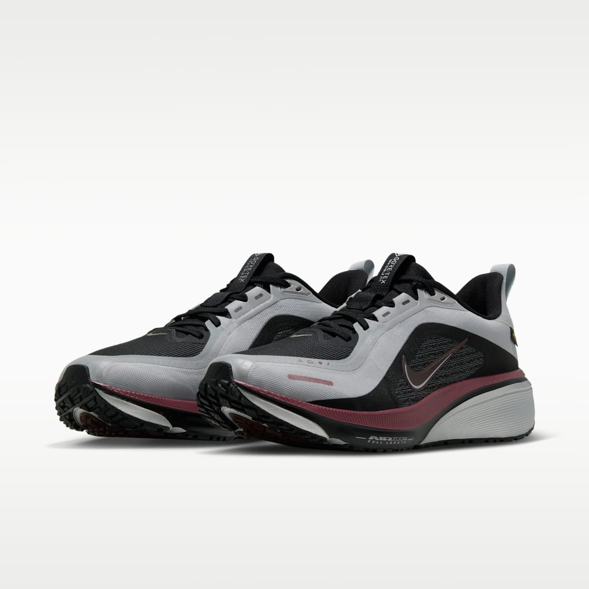 Nike Pegasus 42 GORE-TEX  Women's Waterproof Road Running Shoes - Light Smoke Grey/Pink Smoke/Metallic Silver/Mystic Dates
