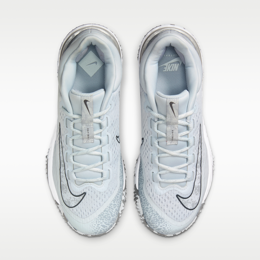 Nike Alpha Huarache Elite 4 Turf Women's Softball Shoes - Pure Platinum/Iron Grey/White/Wolf Grey