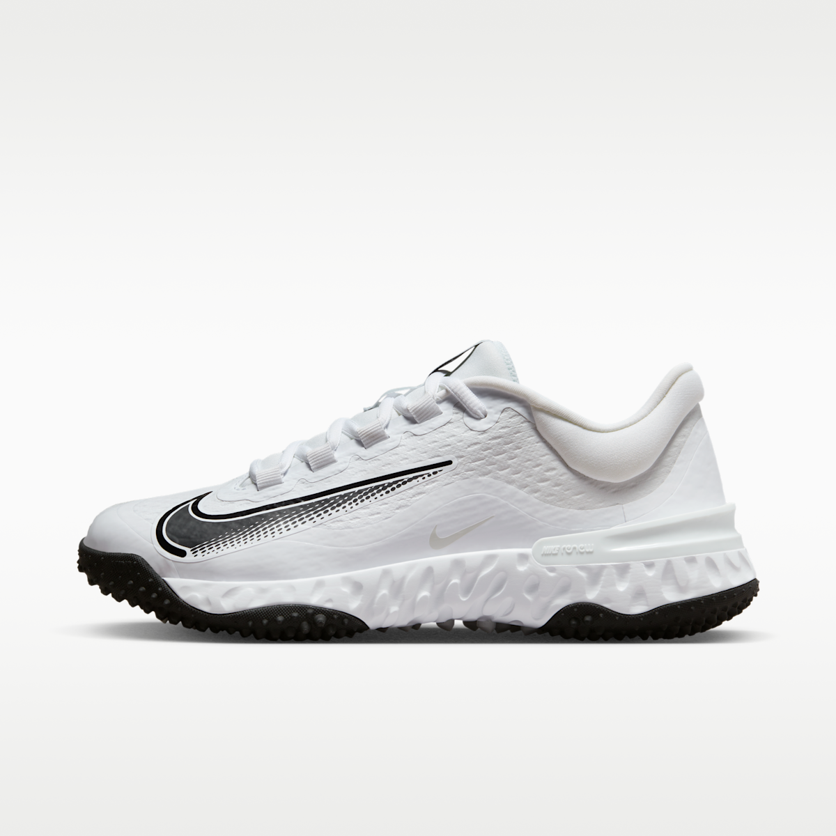 Nike Alpha Huarache Elite 4 Turf Women's Softball Shoes - White/Photon Dust/Black