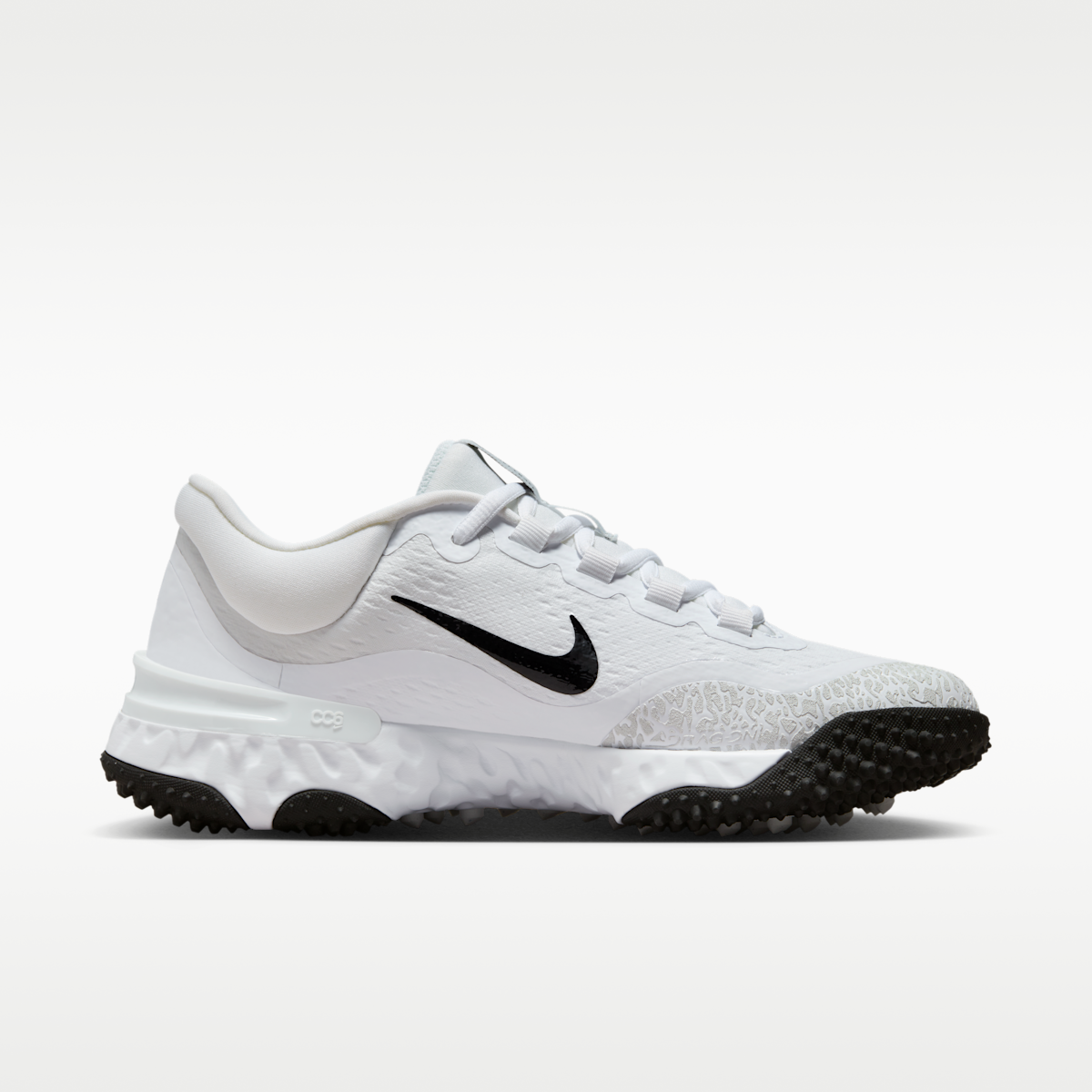 Nike Alpha Huarache Elite 4 Turf Women's Softball Shoes - White/Photon Dust/Black