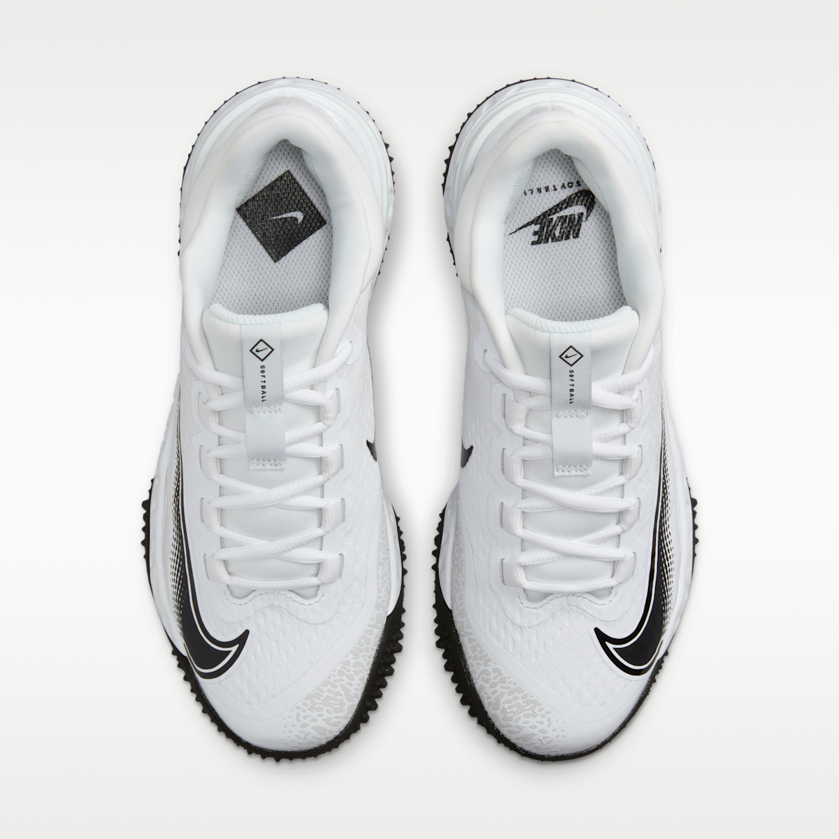 Nike Alpha Huarache Elite 4 Turf Women's Softball Shoes - White/Photon Dust/Black