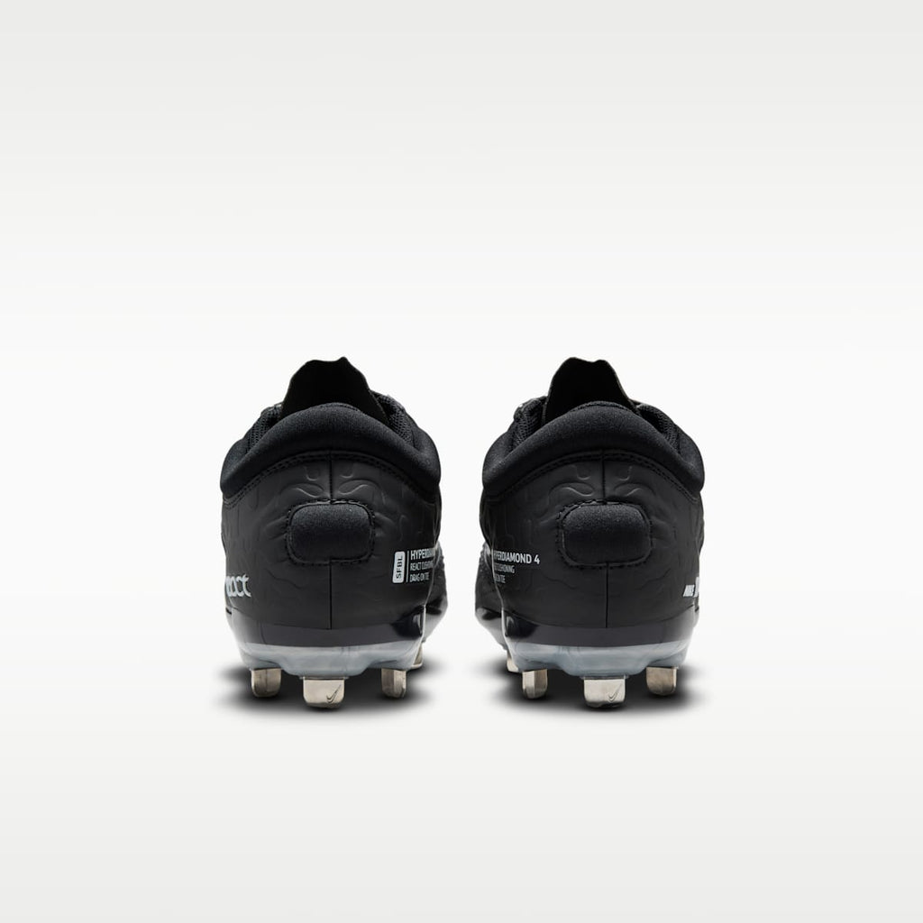 Nike Hyperdiamond 4 Elite Women's Softball Cleats - Black/Iron Grey/Pure Platinum