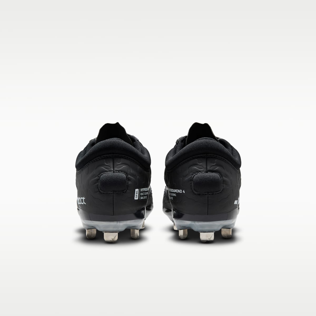 Nike Hyperdiamond 4 Elite Women's Softball Cleats - Black/Iron Grey/Pure Platinum