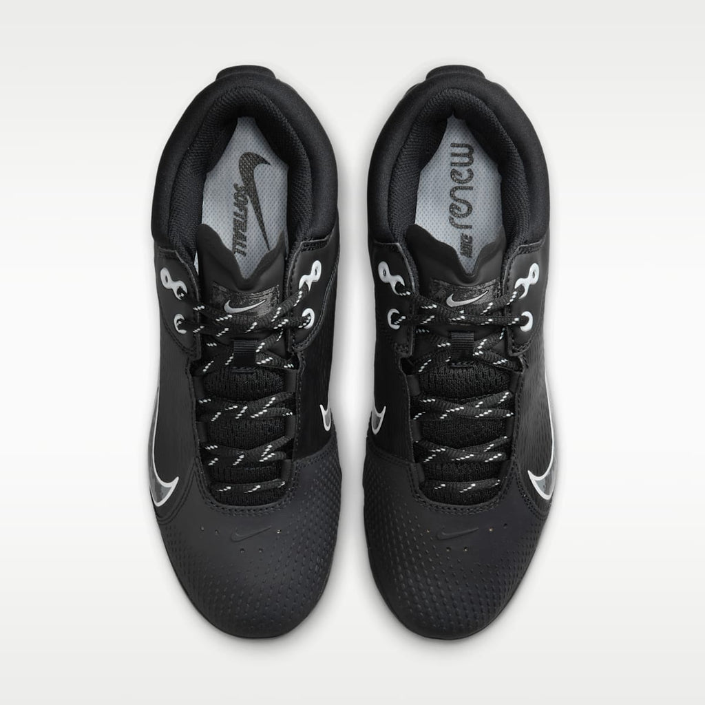Nike Hyperdiamond 4 Elite Women's Softball Cleats - Black/Iron Grey/Pure Platinum
