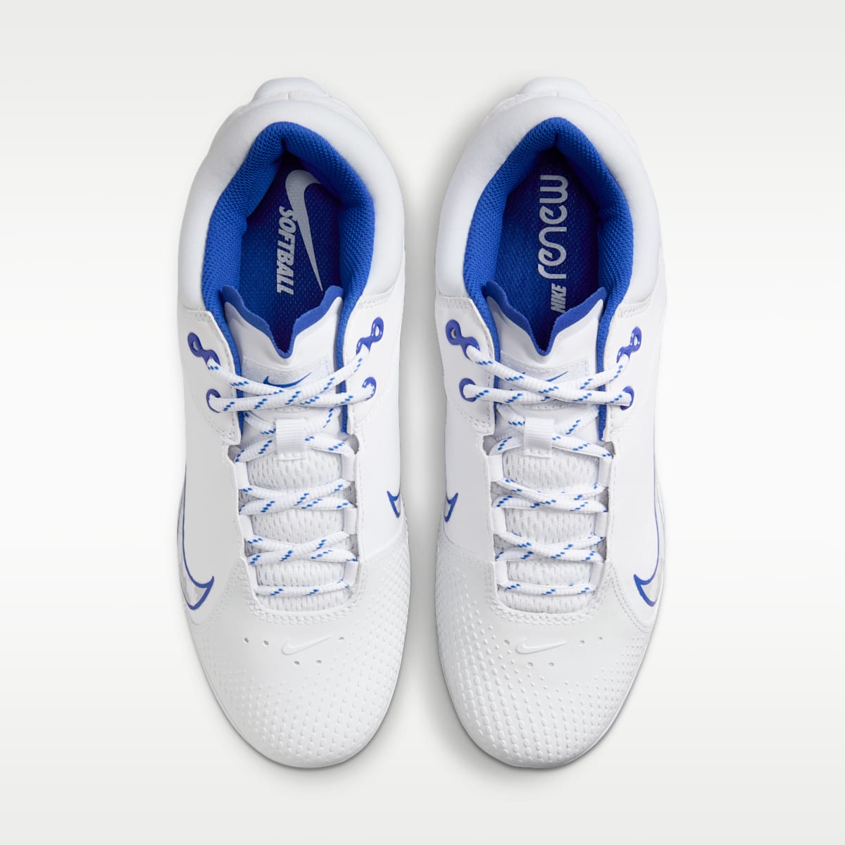 Nike Hyperdiamond 4 Elite Women's Softball Cleats - White/Pure Platinum/Hyper Royal