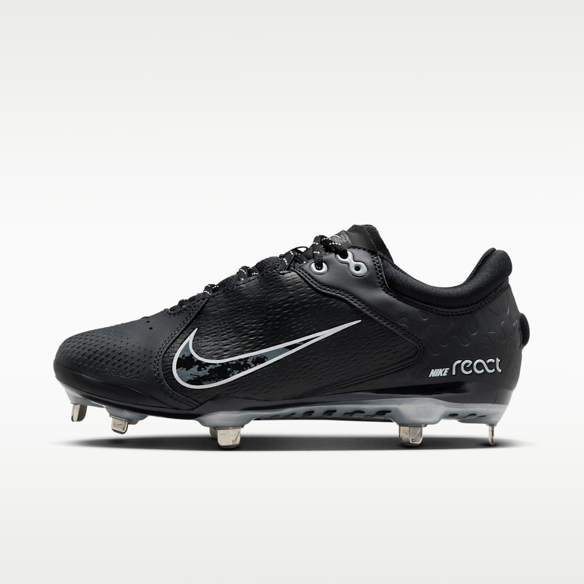 Nike Hyperdiamond 4 Elite Women's Softball Cleats - Black/Iron Grey/Pure Platinum