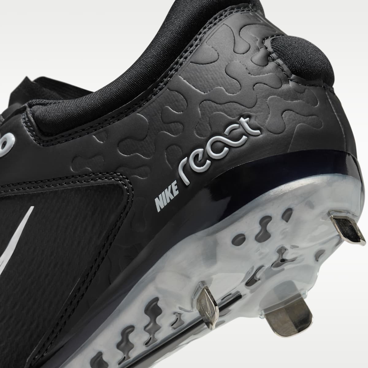 Nike Hyperdiamond 4 Elite Women's Softball Cleats - Black/Iron Grey/Pure Platinum