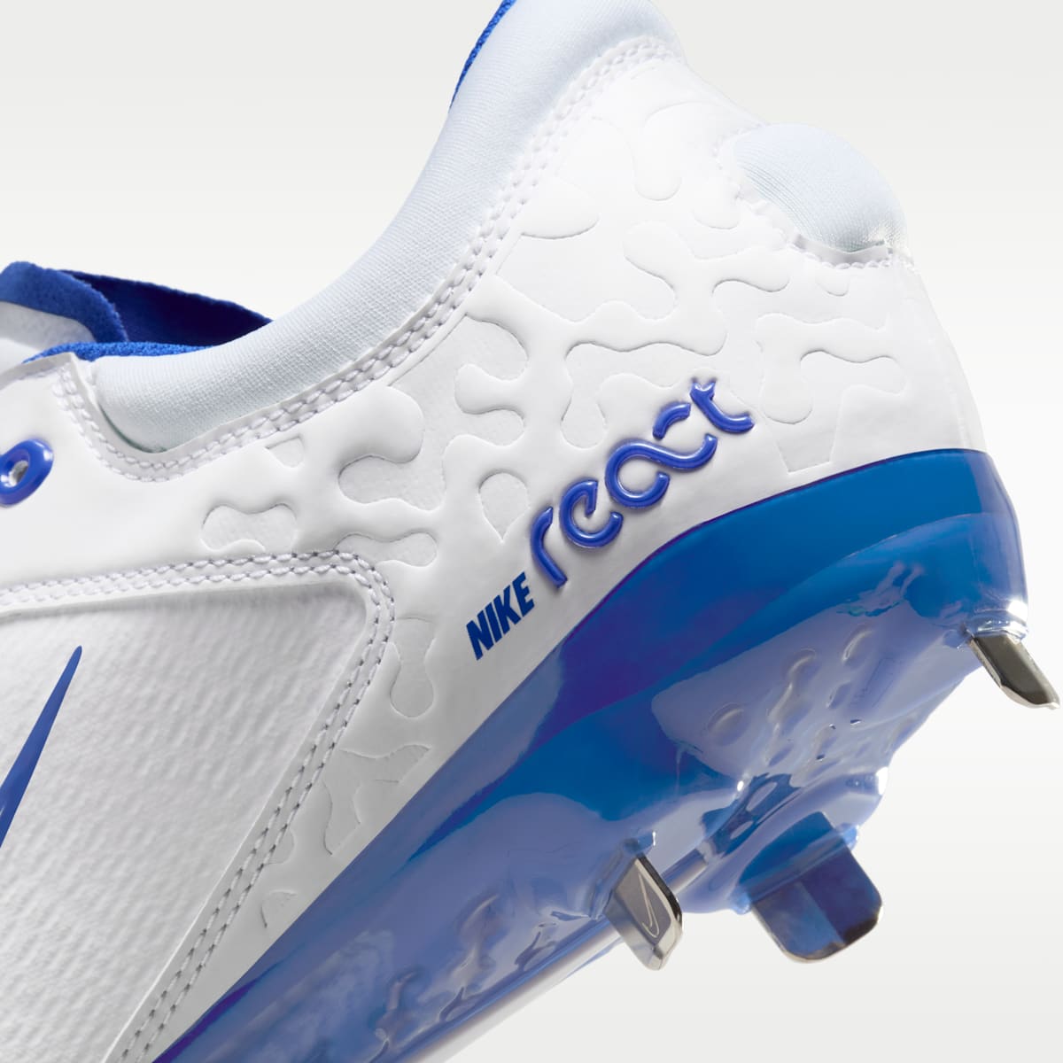 Nike Hyperdiamond 4 Elite Women's Softball Cleats - White/Pure Platinum/Hyper Royal