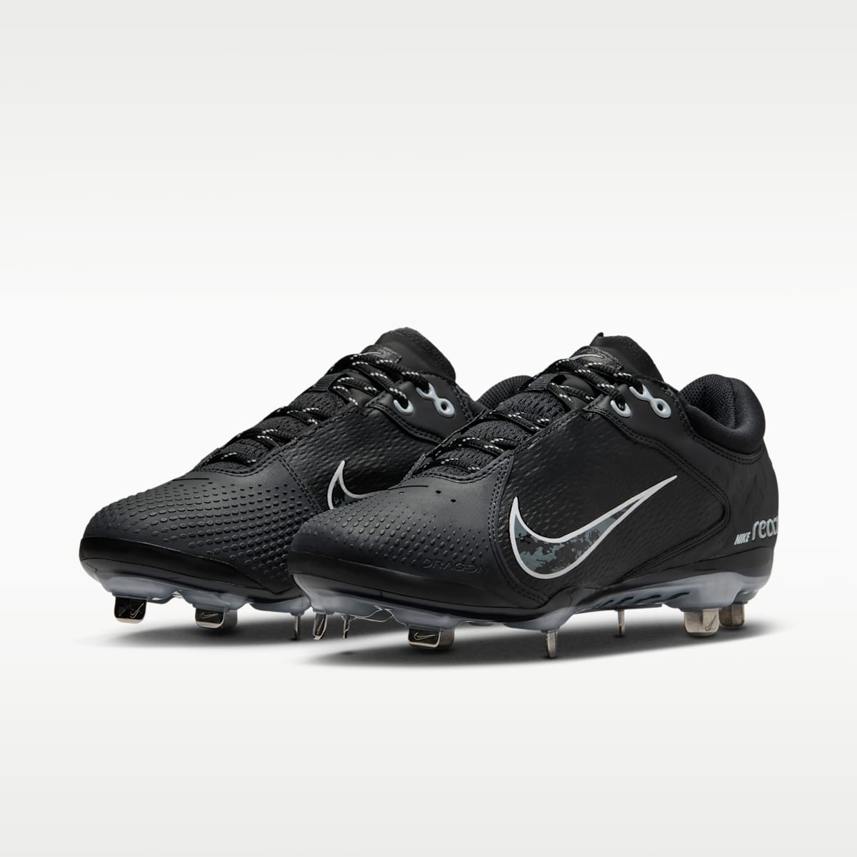 Nike Hyperdiamond 4 Elite Women's Softball Cleats - Black/Iron Grey/Pure Platinum