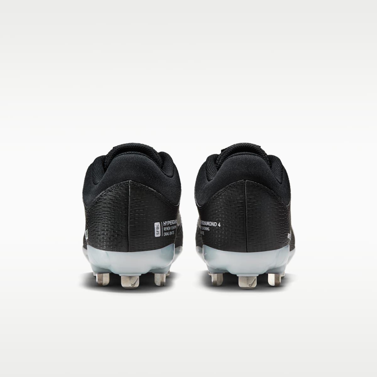 Nike Hyperdiamond 4 Pro Women's Softball Cleats - Black/Pure Platinum/Iron Grey