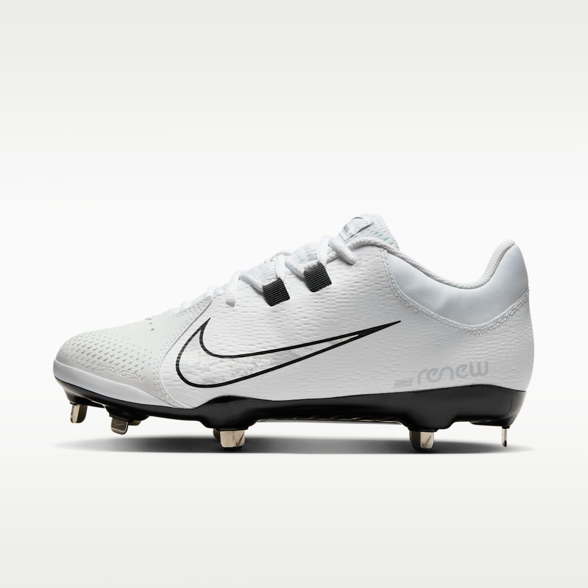 Nike Hyperdiamond 4 Pro Women's Softball Cleats - White/Black/Wolf Grey