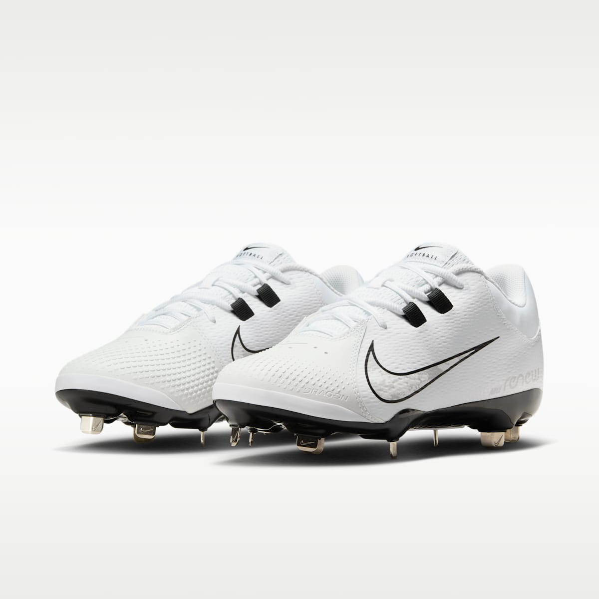 Nike Hyperdiamond 4 Pro Women's Softball Cleats - White/Black/Wolf Grey