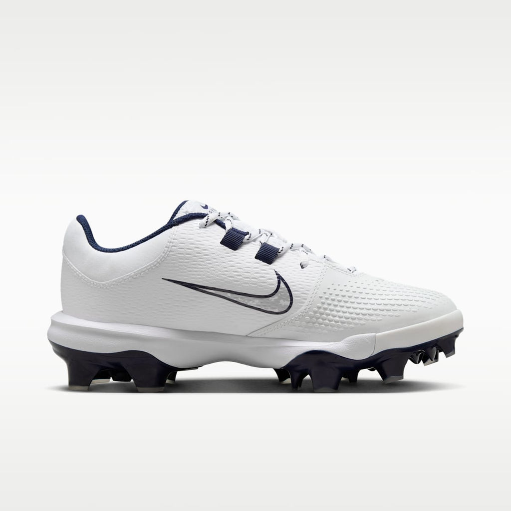 Nike Hyperdiamond 4 Pro MCS Women's Softball Cleats - White/Pure Platinum/Midnight Navy - Image 3
