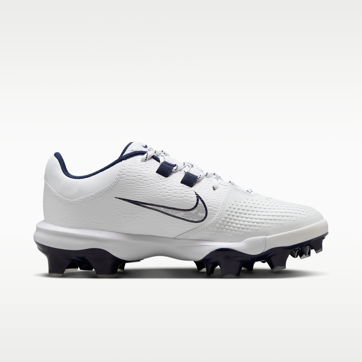 Nike Hyperdiamond 4 Pro MCS Women's Softball Cleats - White/Pure Platinum/Midnight Navy - Image 3