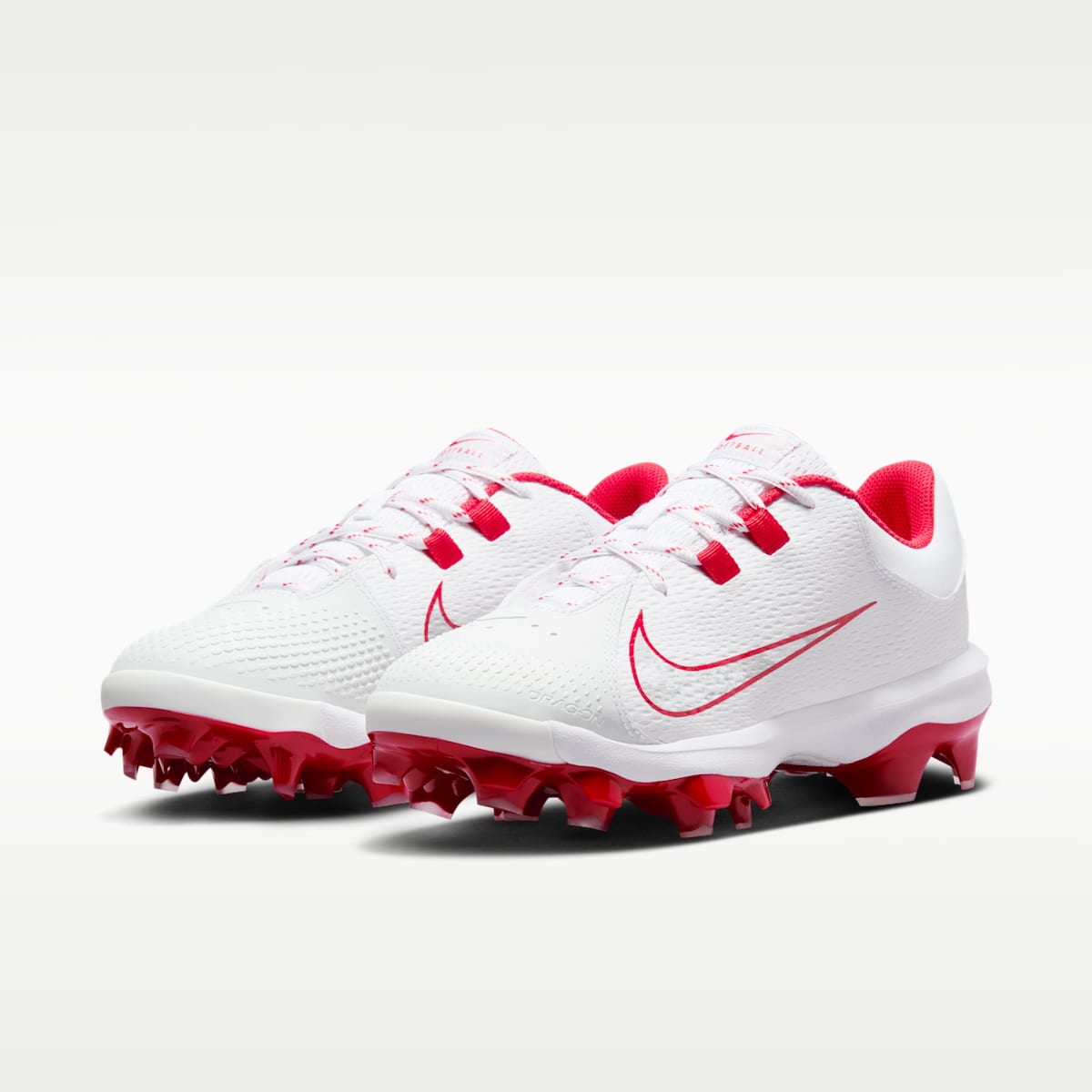 Nike Hyperdiamond 4 Pro MCS Women's Softball Cleats - White/Pure Platinum/University Red