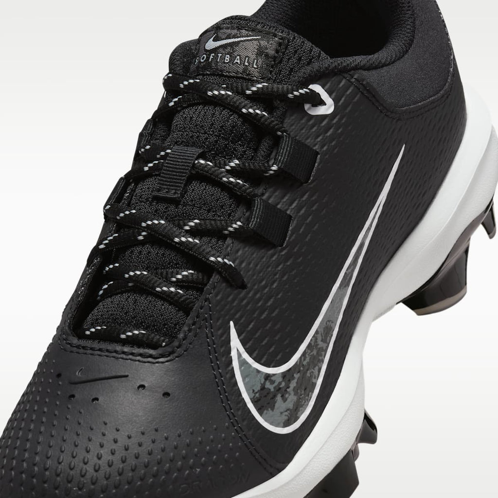 Nike Hyperdiamond 4 Pro MCS Women's Softball Cleats - Black/Pure Platinum/White