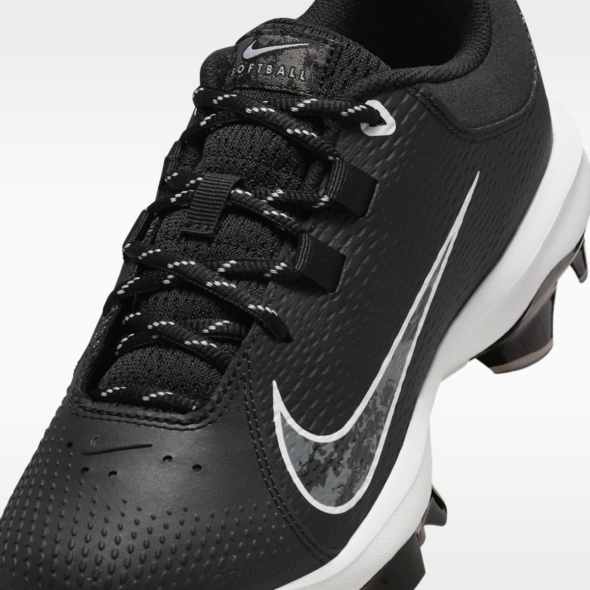 Nike Hyperdiamond 4 Pro MCS Women's Softball Cleats - Black/Pure Platinum/White