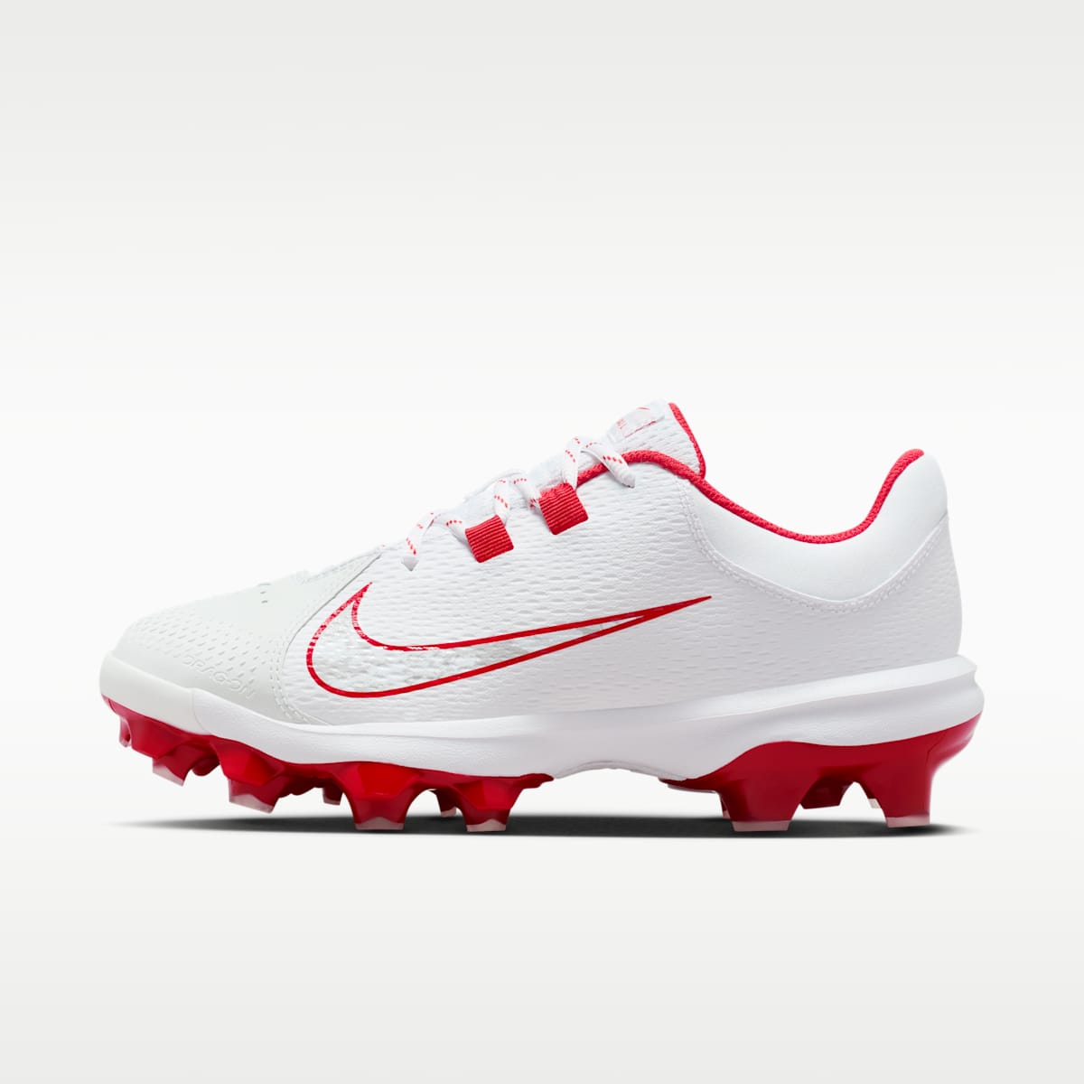 Nike Hyperdiamond 4 Pro MCS Women's Softball Cleats - White/Pure Platinum/University Red