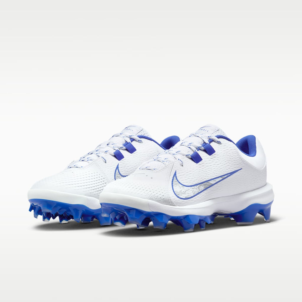 Nike Hyperdiamond 4 Pro MCS Women's Softball Cleats - White/Pure Platinum/Hyper Royal