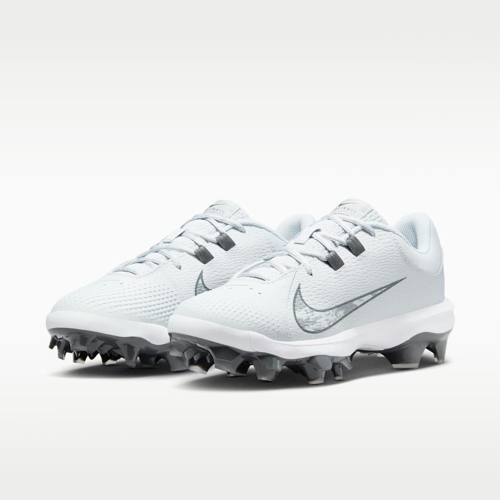 Nike Hyperdiamond 4 Pro MCS Women's Softball Cleats - Pure Platinum/Iron Grey/White/Wolf Grey