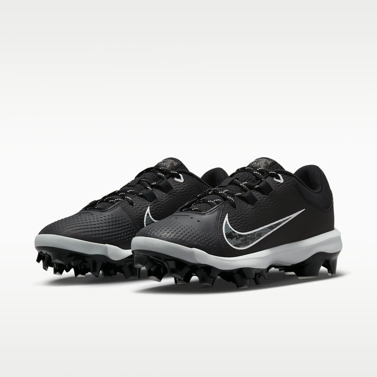 Nike Hyperdiamond 4 Pro MCS Women's Softball Cleats - Black/Pure Platinum/White