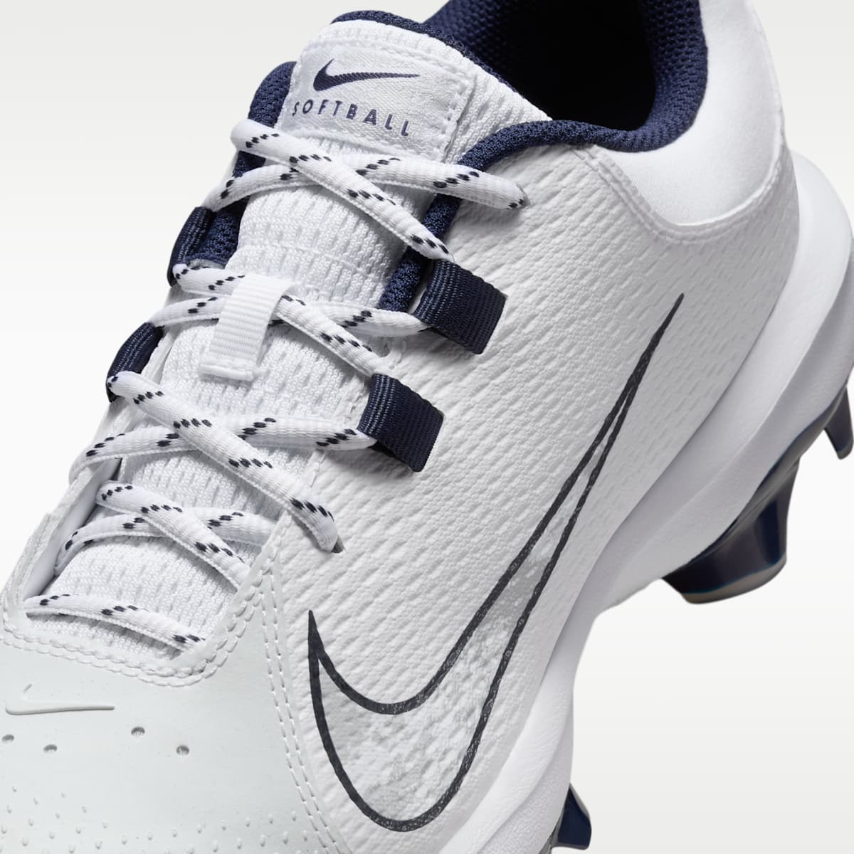 Nike Hyperdiamond 4 Pro MCS Women's Softball Cleats - White/Pure Platinum/Midnight Navy