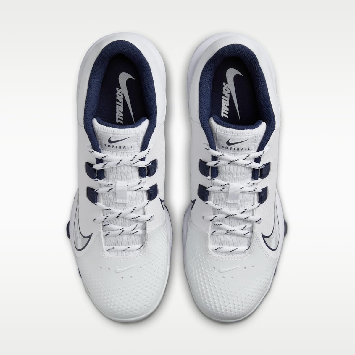 Nike Hyperdiamond 4 Pro MCS Women's Softball Cleats - White/Pure Platinum/Midnight Navy - Image 4