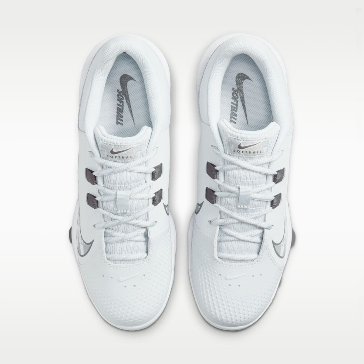 Nike Hyperdiamond 4 Pro MCS Women's Softball Cleats - Pure Platinum/Iron Grey/White/Wolf Grey