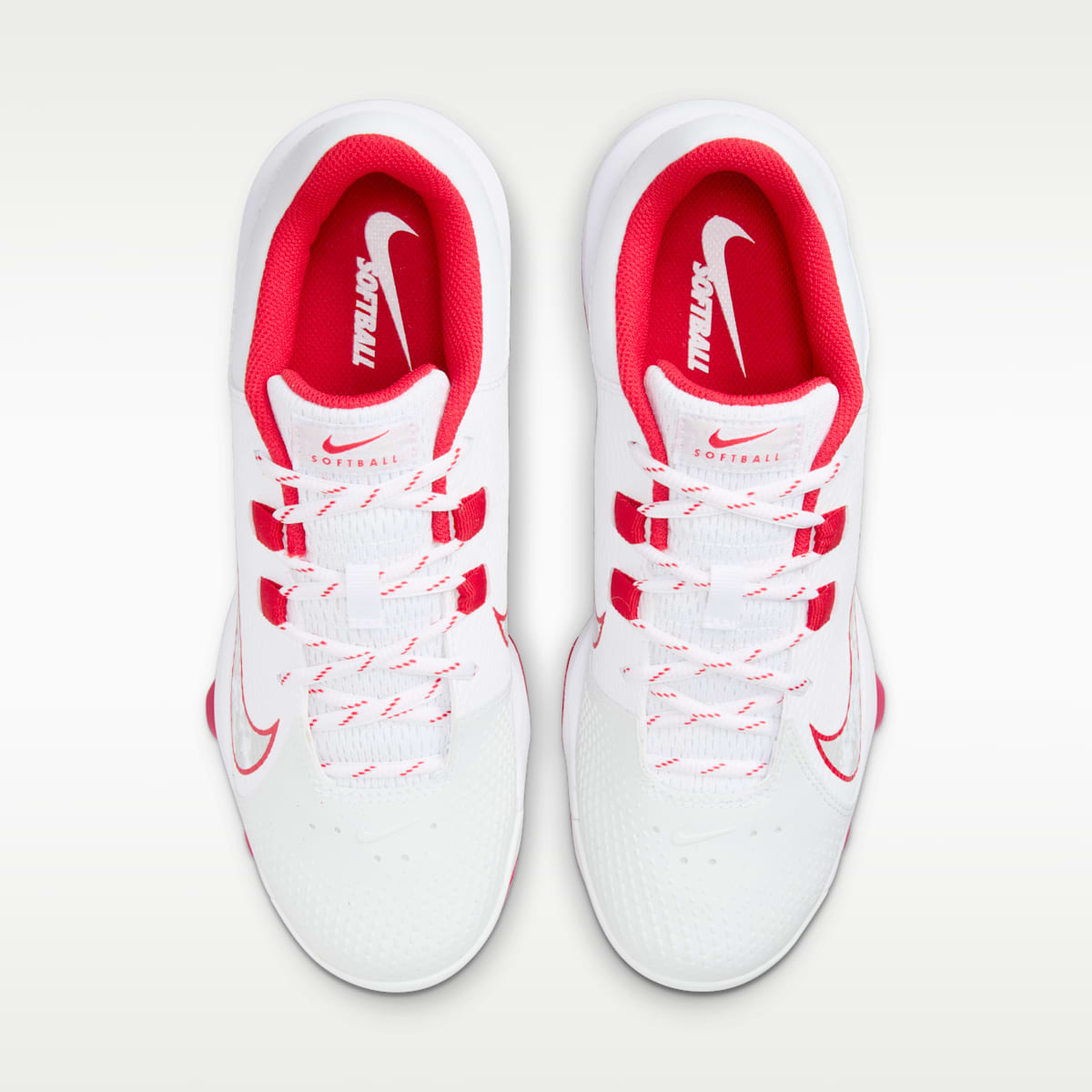 Nike Hyperdiamond 4 Pro MCS Women's Softball Cleats - White/Pure Platinum/University Red